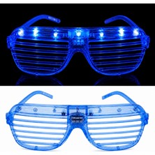 Derin Stok LED Işıklı Panjur Parti Gözlüğü Renk Shutter Gözlük