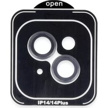 Derin Stok Iphone 14 Pvd Metal Kamera Lens - Siyah