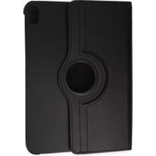 Derin Stok Ipad 2022 10.9 (10.nesil) Kılıf 360 Tablet Deri Kılıf - Siyah