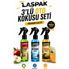 Laspak Premium 3’lü Oto ve Oda Kokusu Seti 100 ml Ultra Kalıcı Lüks Araç Parfümü