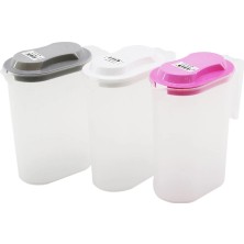 Güzel Plastik G-019 Sürahi Şeffaf Plastik & Renkli Kapak*24=k