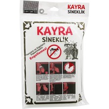 Kayra ( Çift Kanat ) Tül ( Pencere ) Sineklik ( 130CMX150CM ±5cm ) ( Çift Taraflı Bant )*75