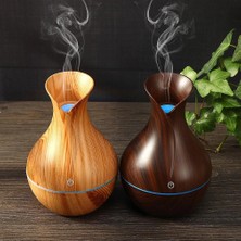 İbico Vazo Model Ahşap Görünümlü USB Şarjlı & Işıklı )( Hava Nemlendirici & Buhar Makine & Koku Giderici