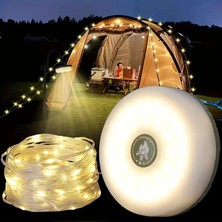 Egonex 6 Fonksiyonlu 8 Metre USB Şarj Edilebilir Rgb LED Kamp ve Dekorasyon Işığı | Powerbank Özellikli