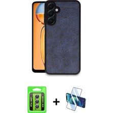 Pileli Store Pilelistore™ Galaxy A35 5g Kılıf Kıvılcım Işık Serisi - Siyah 3D Antistatik Seramik Nano Ekran Koruyucu + Raze Metal Kamera Lens - Gs