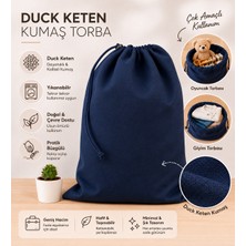 Fancyagnes El Yapımı Duck Keten Kumaş Kirli Çamaşır Oyuncak Saklama Torbası 50*40CM