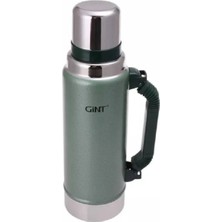 Egonex Gint 1.25 Litre Paslanmaz Çelik Termos 24 Saat Sıcak 12 Saat Soğuk Yeşil