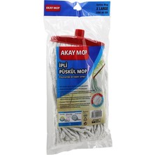 Akay Mop AK-205 ( x Large ) ( Örgülü Ipli ) Püskül Pamuk Mop*40