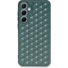 Durukar®  Samsung Galaxy A25 5g Kılıf Petek Silikon Kapak - Koyu Yeşil