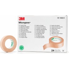 3m Micropore Ten Rengi Kağıt Flaster Hassas Ciltler Için Yara Sabitleme Bandı 1.25 cm x 9.1 M | Tekli, 3'lü, 5'li ve 10'lu Paket Seçenekleri