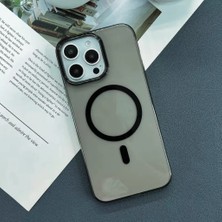 Frt iPhone 13 ve 14 Sararmaz Magsafe Mika Sert Kapak - Siyah