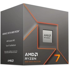 Amd Ryzen 7 8700F 24MB 8çekirdekli VGA Yok Am5 65W Kutulu+Fanlı