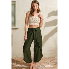 Kalın Askılı Oyuk U Yaka Cotton Düz Yazlık Uzun Dantel Detaylı Pijama Takımı