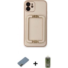 Pileli Store Pilelistore™ iPhone 12 Kılıf Kozmos Minimal Prime - Siyah Joko Magic 5d Hayalet Cam + Shine Kamera Lens Koruma Cam - Gd