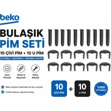 Unico Beko Bma 6102 B Bulaşık Makinesi Üst Sepet Ray Kapağı Tutucu Stoper Pimi