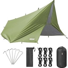 Starseven Haegs Su Geçirmez Tarp Tente Gölgelik Örtü, 4 Mevsim Taşınabilir Örtü Branda Çok Işlevli Hava