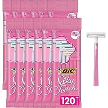 Starseven Bic Silky Touch Kadın Çift Bıçaklı Tek Kullanımlık Jilet 10 Adet - 12'li Paket (120 Jilet Reng