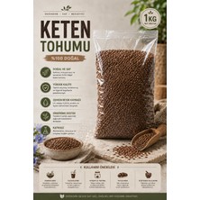 Meteksan Keten Tohumu 1 kg %100 Doğal Katkısız Yüksek Lif Omega 3 Kaynağı Taze Paketlenmiş