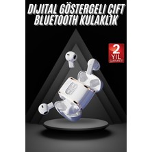 Derin Stok 4 Adet Çift Kulaklık Dijital Göstergeli Yüksek Ses Kaliteli Bluetooth Kulaklık