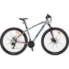 Kron Xc 75 26 Jant Mtb - 14' - 21 Vites - M.disc - Nardo Gri/siyah-Kırmız