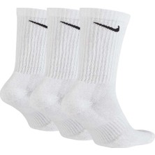 Nike U Nk Everyday Cush Crew 3pr  Beyaz Çorap - SX7664-100