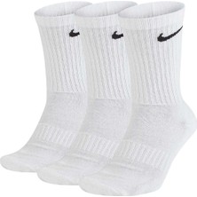 Nike U Nk Everyday Cush Crew 3pr  Beyaz Çorap - SX7664-100