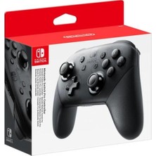 Nintendo Switch Pro Controller Orijinal Distribütör Ürünü Siyah Renkli Gamepad Özellikleriyle