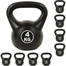 Leyaton 10 kg Ağırlık Çaydanlık Tipi Dambıl Kettlebell Siyah Renk ile Fonksiyonel Egzersiz