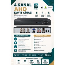 4 Kanal Ahd Xmeye Dvr Kayıt Cihazı