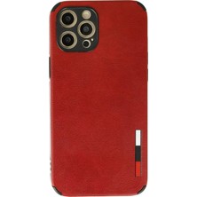 Durukar®  iPhone 12 Pro Max Kılıf Loop Deri Silikon - Kırmızı