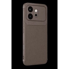 Nerm Huawei Honor 600 Auto Focus Karbon Kapak - Gri