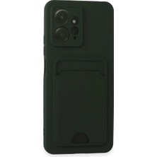 Nerm Xiaomi Redmi Note 12 4g Kılıf Kelvin Kartvizitli Silikon - Koyu Yeşil