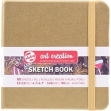 Talens Tac Bloknot Açık Sarı 12X12 cm 140 gr 80 Yapraklı  Kalite Eskiz Defteri