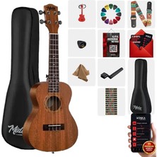Midex SP-21M Set Maun Soprano Ukulele (Softcase Capo Metod Nota Sticker Askı Pena)