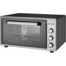Eminçelik Ec-Mo 5045 GB 45 Lt Turbo Yoğurt Fonksiyonlu Midi Fırın Gri Renkli Estetik Tasarım