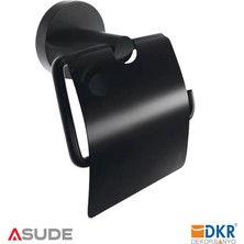 Dekor Banyo Alina Proje Kapaklı Kağıtlık Black