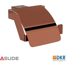 Dekor Banyo Kapaklı Kağıtlık Pvd Copper