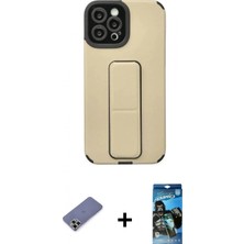 Pileli Store Pilelistore™ iPhone 12 Pro Max Kılıf Çekirdek Yansıma - Siyah 34D Izgaralı Cam + Metal Kamera Lens Koruma Cam - Gd