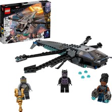 LEGO Marvel Black Panther Ejderha Uçağı 76186 Yapım Seti Oyuncağı; Avengers: Endgame Filminin Son Savaş Sahnesini Canlandırın (202 Parça)