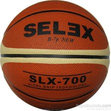 Selex SLX700 7 No Basketbol Topu Turuncu-Bej Renk Yüksek Performans İçin Uygun