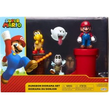 Super Mario Nintendo Zindan Diorama Seti 6,5 cm