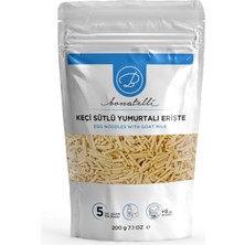 Bonatelli Keçi Sütlü Yumurtalı Erişte 200 G | Bebek Makarna +8 Ay