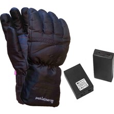 Pekatherm Isıtıcı Eldiven Pilli GU91 Siyah Su Geçirmez  Polyester Malzeme ile Konforlu Kullanım