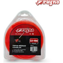 Rayno Tırpan Misinası Yuvarlak 3.3 mm Kalınlık 46 m Uzunluk Turuncu RYN6138 Renkli Dayanıklı