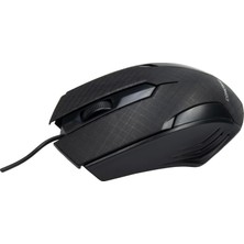 Concord C27 Kablolu Optik Oyuncu Mouse 1200 DPI Siyah Renk Oyun İçin Tasarlandı