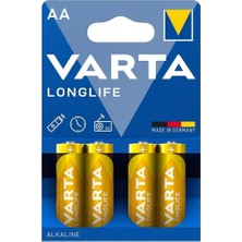 tp Buğz Varta Longlife Aa 4'lü Alkalin Kalem Pil