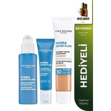 Yves Rocher Serum 30 ml Göz Kremi 15 ml Bb Krem SPF50 40 ml Hydra Water Pump 3'lü Nem Bakım Seti Açık Orta