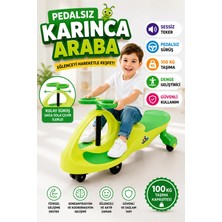 Hak-İş Oyuncak Hak-İş Swing Car Kolay Kullanım Özellikli Yeşil Çocuk Kaykayı 100 kg Taşıma Kapasitesi