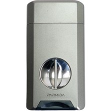 Parmida Gunmetal Tek Torch V-Cut Puro Çakmak PCM0979