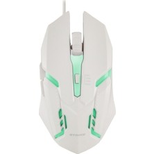 MF Product Strike 0191 Kablolu Gaming Mouse 18000 DPI Beyaz Oyun İçin Tasarlanmış